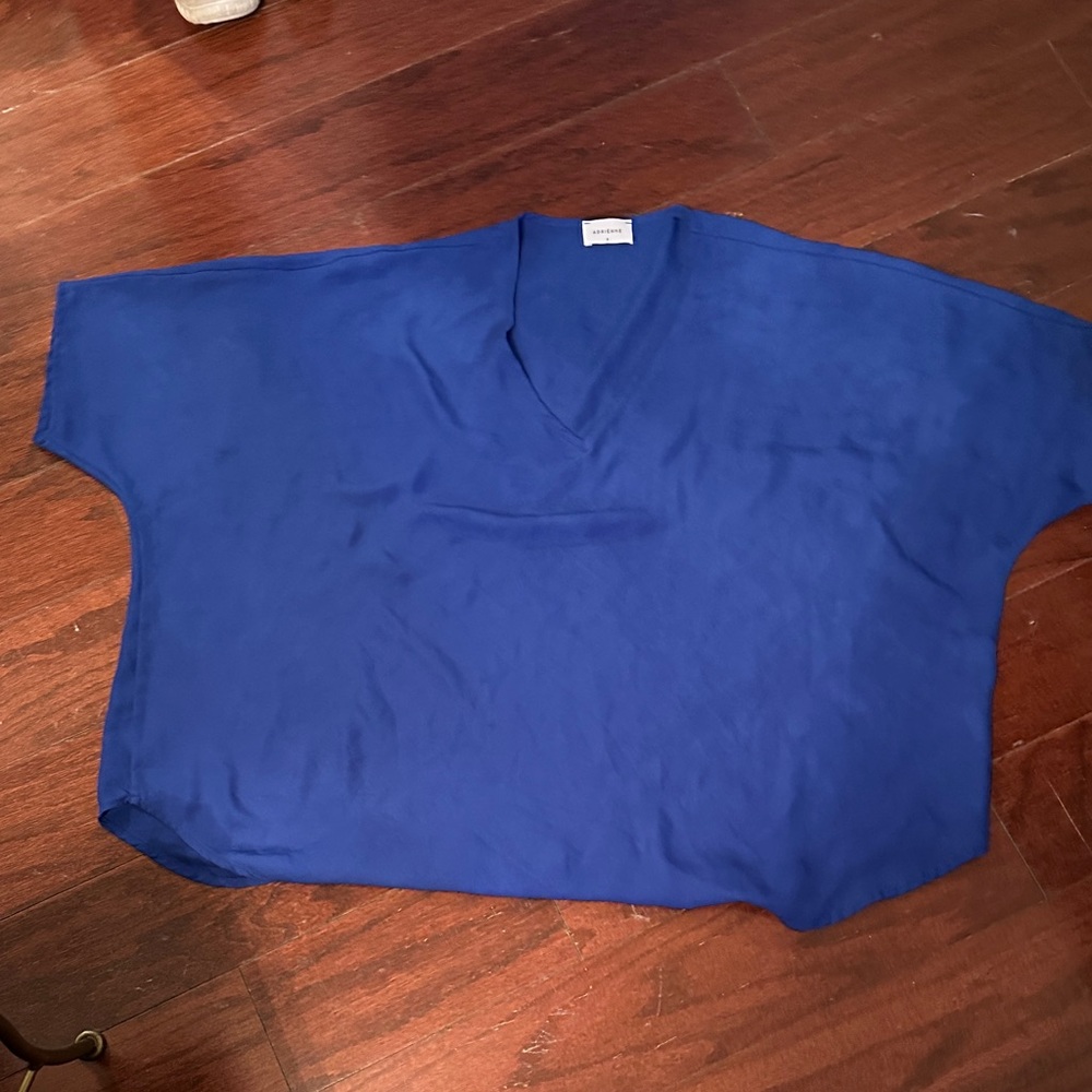 Blue V-Neck Top